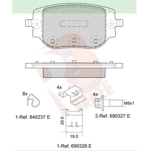 Disk Balata Citroen Jumpy Arka