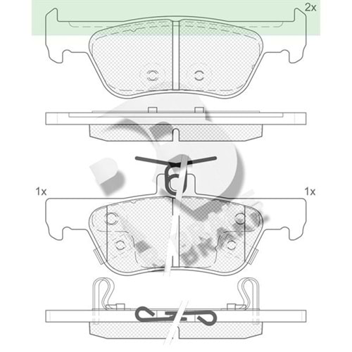 Disk Balata Honda Jazz V 20> Arka
