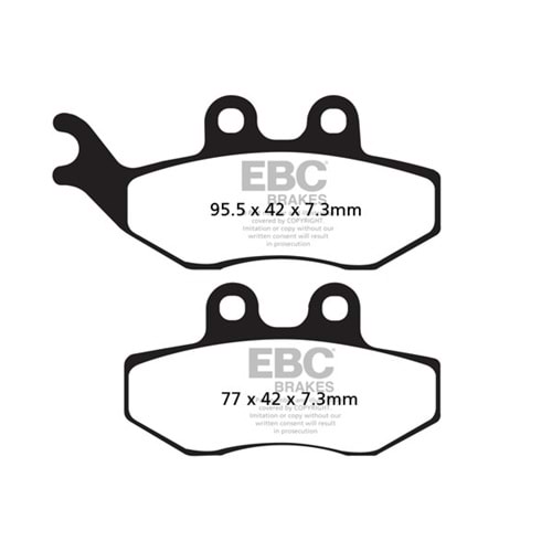 194 EBC PIAGGIO - VESPA GRIMECA CALIPER , YAMAHA XT125 X CARBON ÖN FREN BALATASI