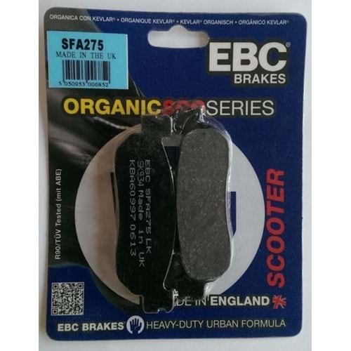 275 EBC ORGANİK BALATA ARKA XMAX250, YP250, YZFR1, YZFR6 (SFA275)