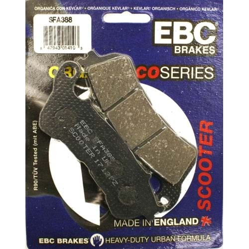 388 EBC ORGANİK BALATA ÖN AN125, AN250, CBR250 R, CB600, XL1000 (SFA388)