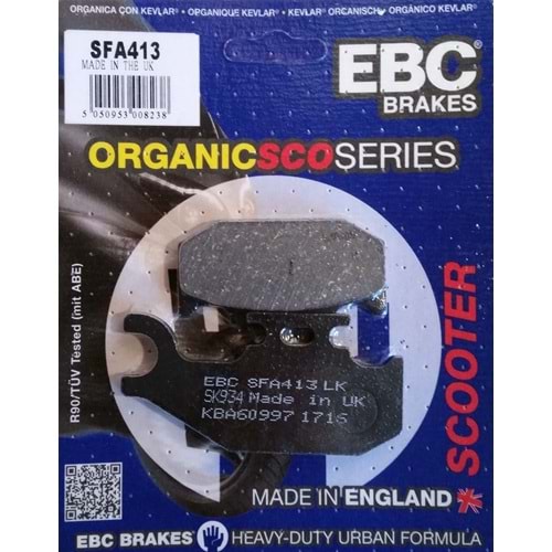 413 EBC ORGANİK BALATA ARKA CAN-AM OUTLANDER 330, AN200, UH200 BURGMAN (SFA413)
