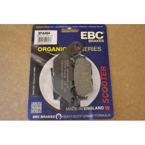 464 EBC ORGANİK BALATA YAMAHA YZFR25, MT25 ARKA, YBR125 YENİ MODEL ÖN (SFA464)
