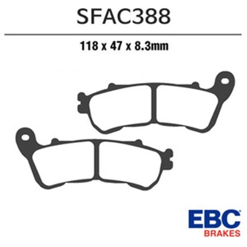 388 EBC ORGANİK BALATA ÖN AN125, AN250, CBR250 R, CB600, XL1000 (SFAC388)