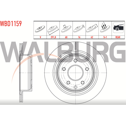 Fren Diski Nissan X-TRAIL 2,0-2,0 DCİ Arka - 292 MM