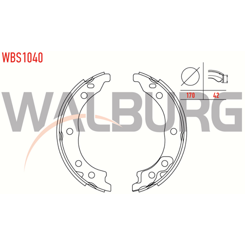EL Fren Balata Fiat Ducato, Peugeot Boxer, Citroen Jumper Y.M - WALBURG