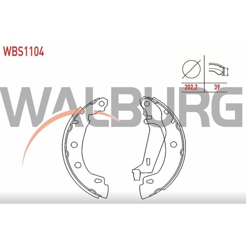 KampAna Balata Renault Megane I 96-03 Arka - WALBURG