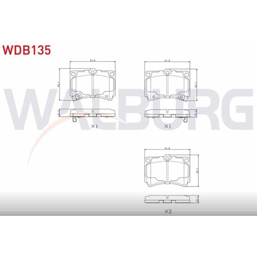 Disk Balata Mazda 323 III, 323 IV, 323 V Ön -