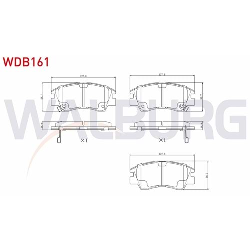 Disk Balata Mitsubishi L200, L300 2,5D, Pajero Ön -