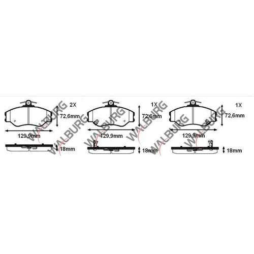 Disk Balata Hyundai H100 Ön -