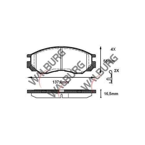 Disk Balata Mitsubishi L 200 Ön -
