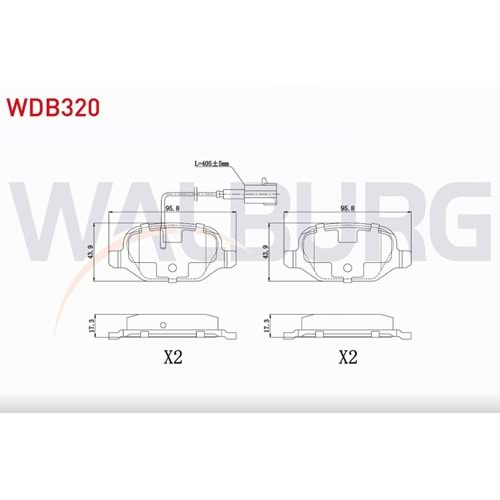Disk Balata Lancia, Fiat Linea, Alfa Romeo 156, 147 Arka -