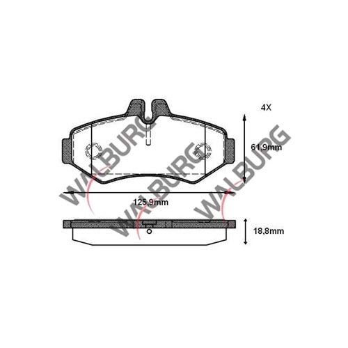 Disk Balata Mercedes G-Serisi, Sprinter, Vw LT 28 Arka -