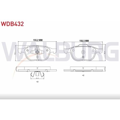 Disk Balata Ford C MAX, Volvo S40, Mazda 3 Ön -