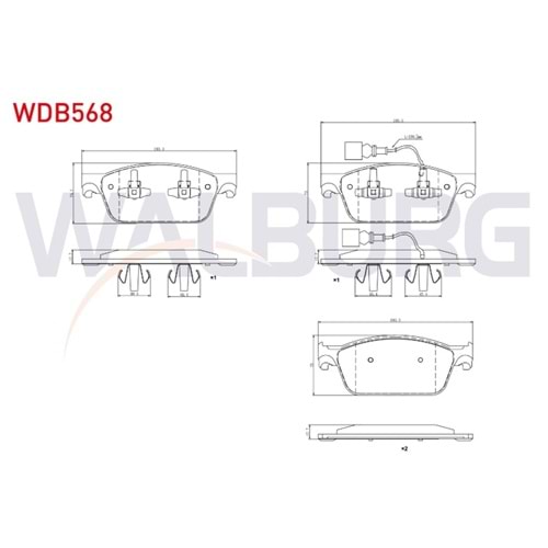 Disk Balata Vw Transporter T5, T6, MULTİVAN T5 Ön