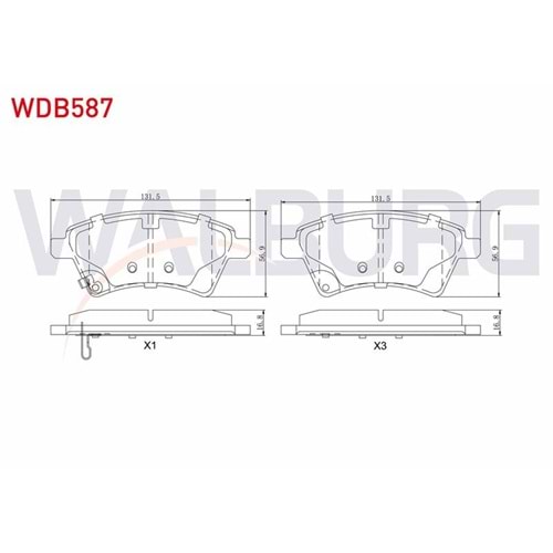 Disk Balata Suzuki SX4, Fiat SEDİCİ Ön