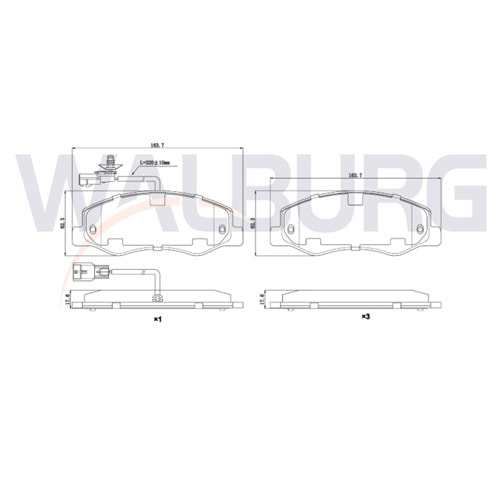 Disk Balata Renault Master, Opel Movano Arka -