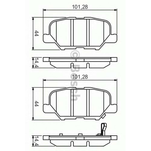 Disk Balata Mazda 6, Citroen C4 AIRCross, Peugeot 4008, Mitsubishi OUTLandER III Arka -
