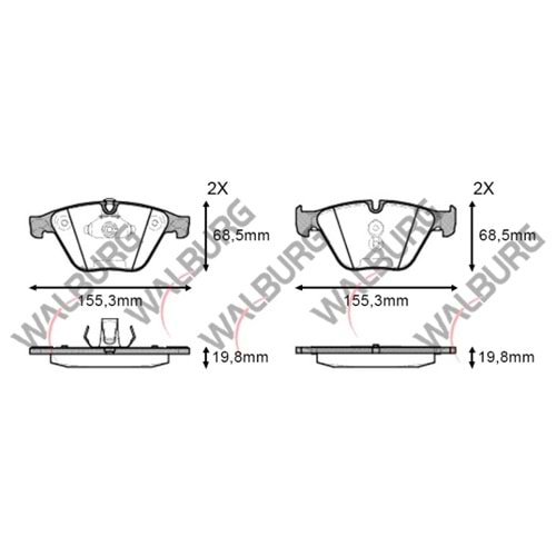 Disk Balata Bmw 5 Serisi (F10) Ön -