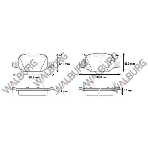Disk Balata Fiat 500L Arka -