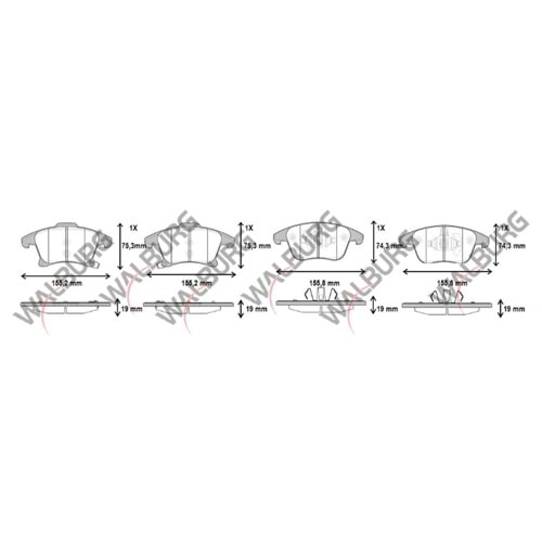 Disk Balata Ford Mondeo V 1.6 TDCI Ön -