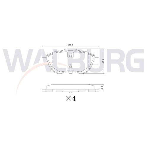 Disk Balata Peugeot 2008, Citroen C3, Opel Crossland Ön -