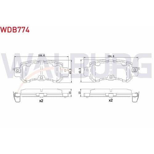 Disk Balata Mazda CX-5 Arka