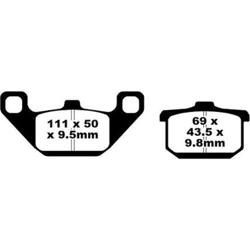 085 SPD ORGANİK BALATA en500 ön, gpz1000 rx ön-arka, vn700 ön (K5019)