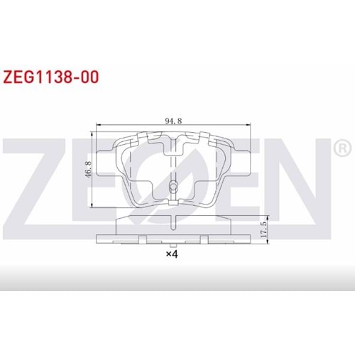 Disk Balata Peugeot 207, 307, Citroen C4 Arka -