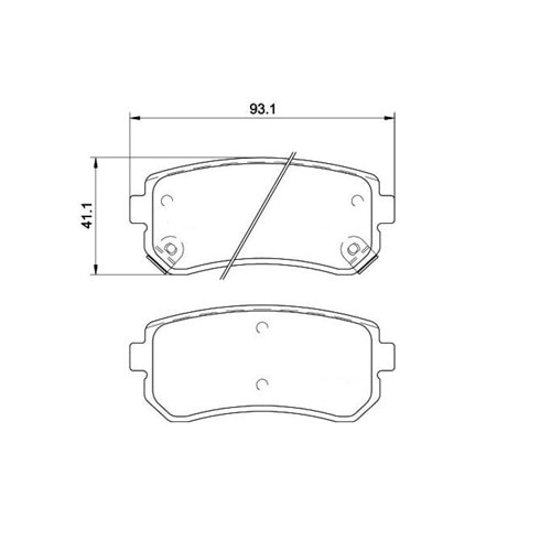 Disk Balata Hyundai Accent, İ30 , Kia Cerato, Ceed, Rio Arka -