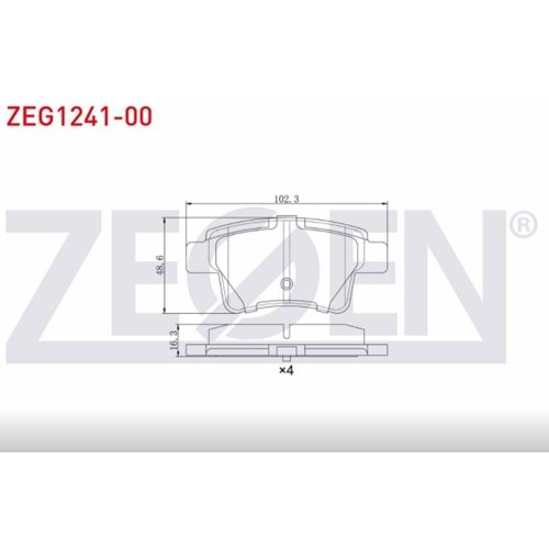 Disk Balata Citroen C4 Picasso, Grand Picasso Arka -