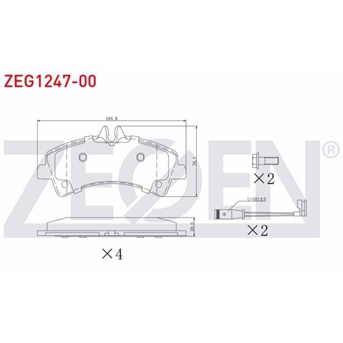 Disk Balata Mercedes Sprinter, Vw Crafter Arka -