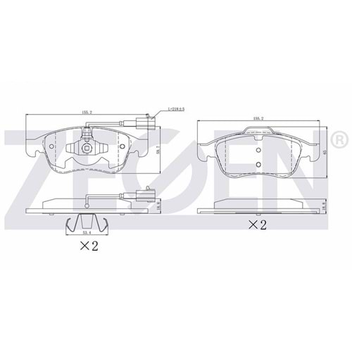 Disk Balata Alfa Romeo Giulietta (940) 1.4, Cİtroen DS4 Ön