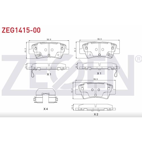 Disk Balata Kia Soul II, Cerato III Arka