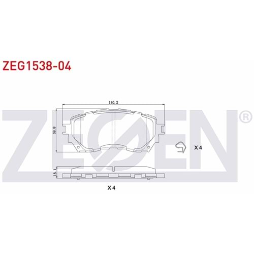 Disk Balata Mazda 6 Ön -
