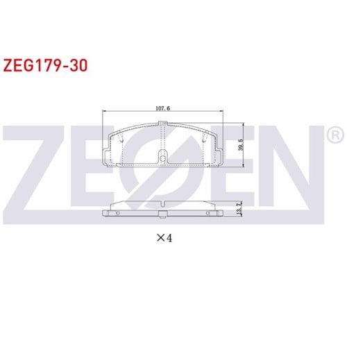 Disk Balata Mazda 323 VI, Mazda 6 TEL DELİKLİ Arka -