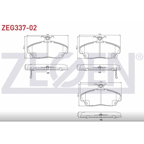 Disk Balata Honda Civic, Rover 200,Tata Telcoline, MG, GEZELLE Ön -