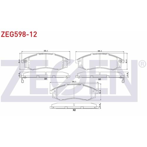 Disk Balata Mitsubishi L200 4WD, Nissan Maxima, İnfiniti Ön -