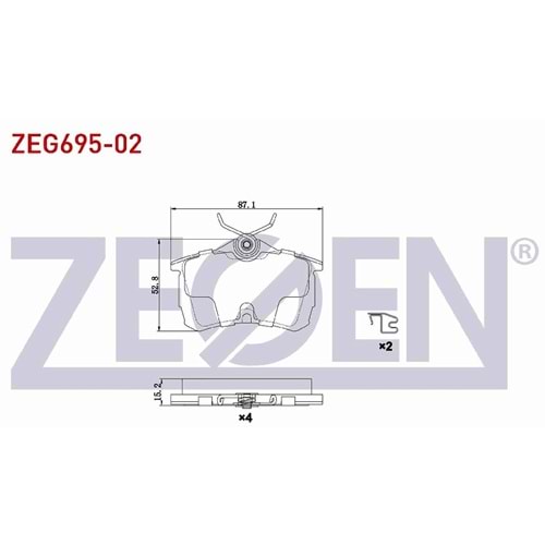 Disk Balata Honda Accord 2.0 VI Arka -