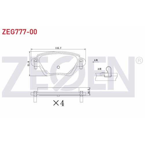 Disk Balata Ford Mondeo, Renault Kango Arka -