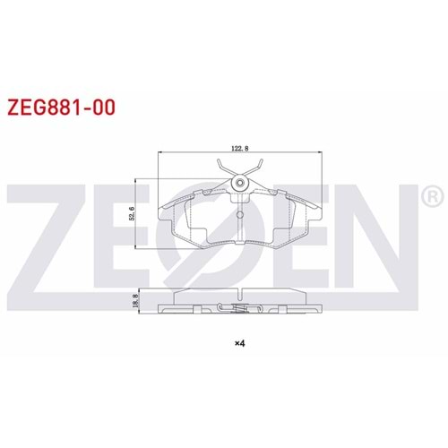 Disk Balata Citroen C2, C3 I 1.4 HDİ Ön -