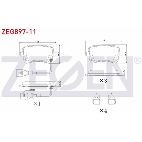 Disk Balata Vw Transporter, Audi Arka -