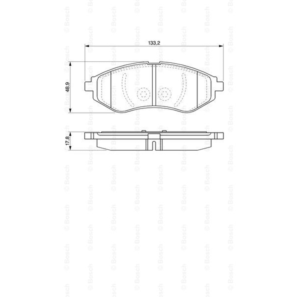 Disk Balata Chevrolet Aveo, Daiwoo Kalos Ön - Bosch