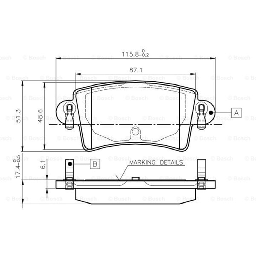Disk Balata Renault Master II, Opel Movano, Nissan İnterstar Arka - Bosch