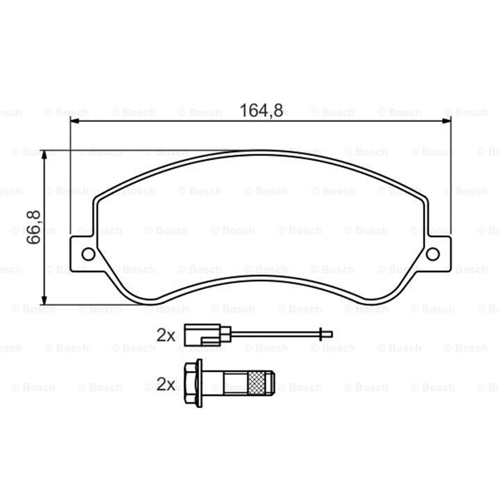 Disk Balata Ford, Vw Ön - Bosch