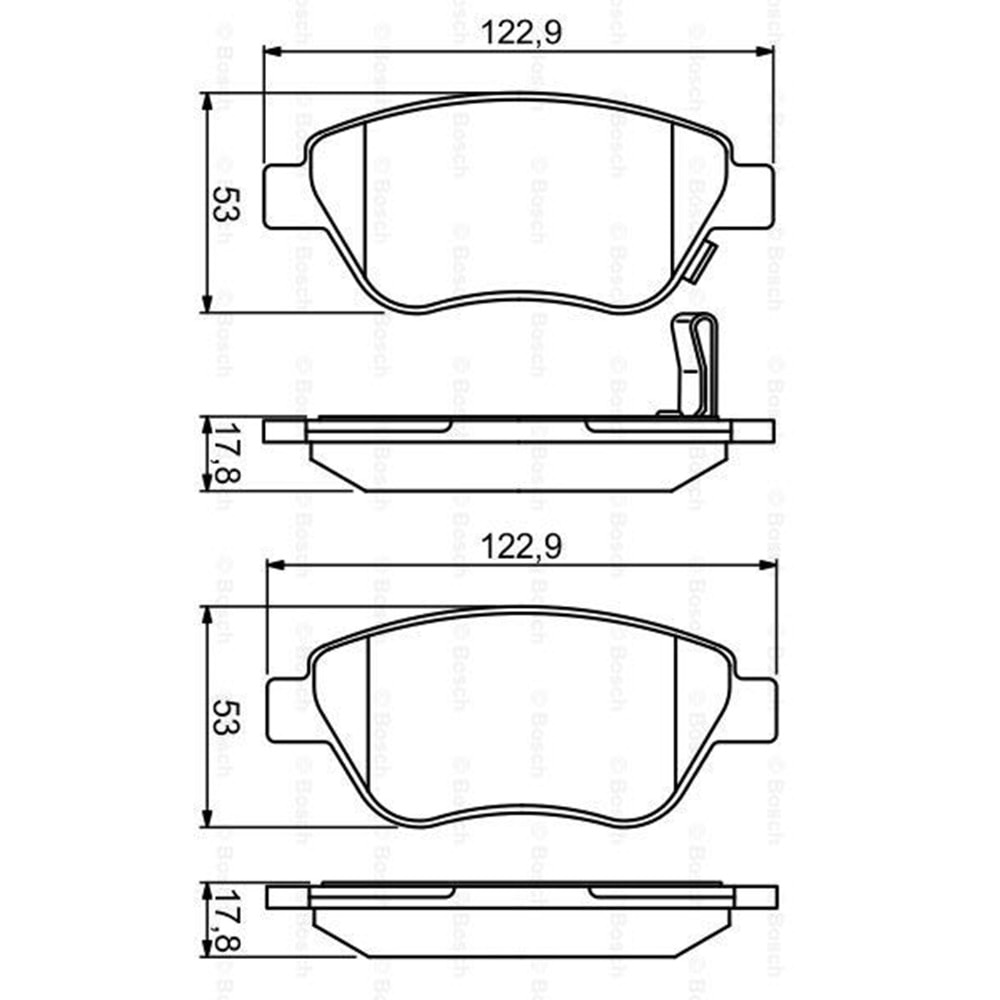 Disk Balata Opel Corsa D Ön - Bosch