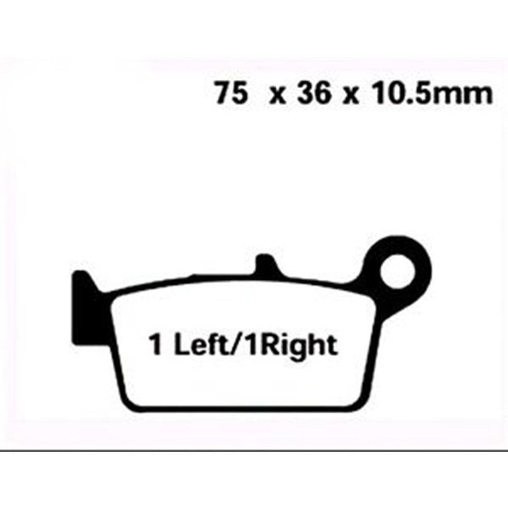 131 BRENTA ORGANİK BALATA HONDA CR 125, CR 250, XR 400, XR 650, YZ 400 F (FT3087)