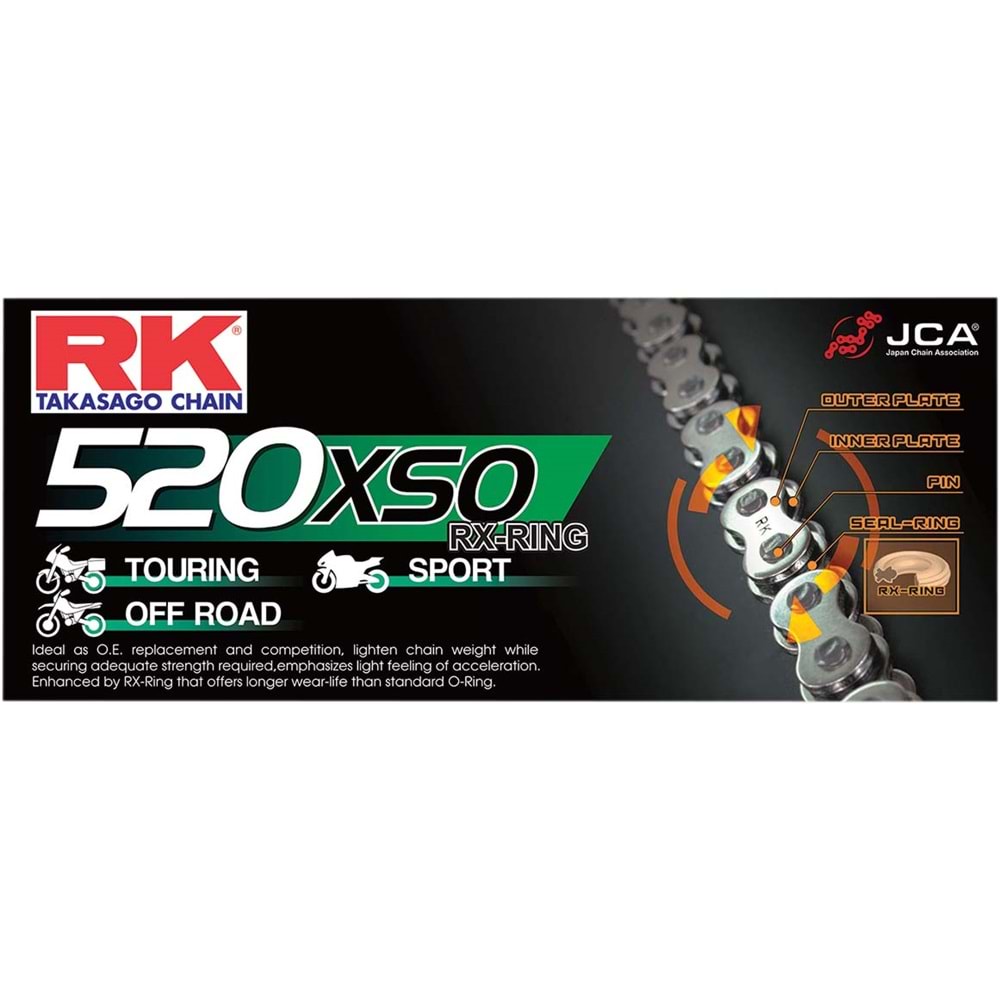 Rk O-Ring Li Xso Zincir Tt 600, Exc 250, Crf 250, Wr 250, Yz 125, Gt 250, Gv 250