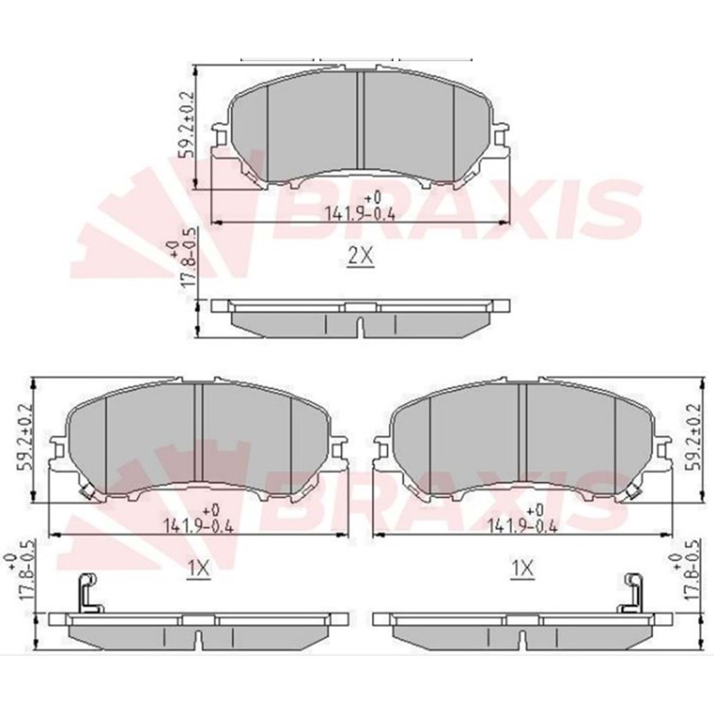 Disk Balata Renault Megane IV, Talisman, Espace V, Qashqai, Kadjar, X-Trail Ön -