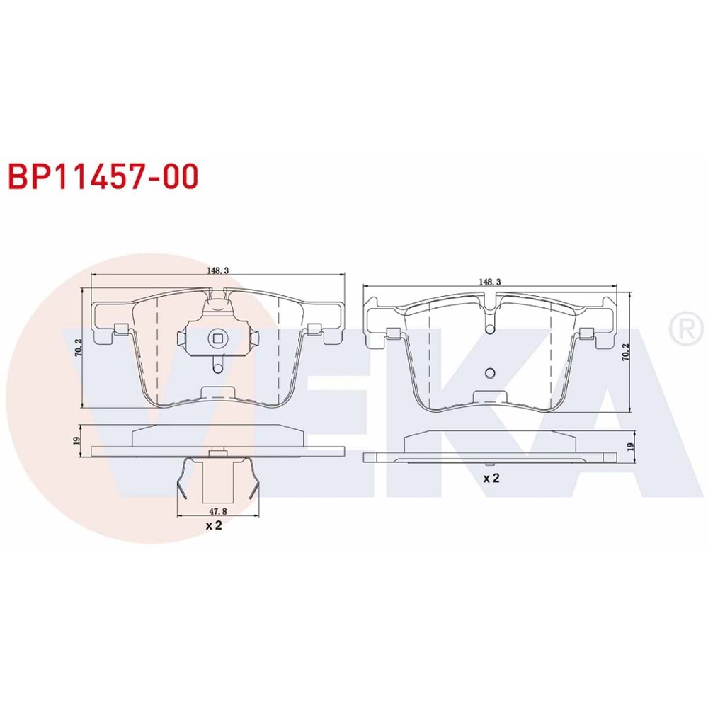 Disk Balata Bmw X4, X3, 3 Serisi Ön -